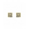Pendientes Miquel Sarda plata oro 2 brill. - 21082