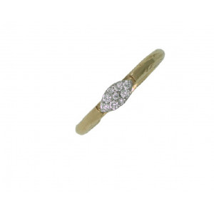 Anillo oro rosa brillantes pave - S-3725R