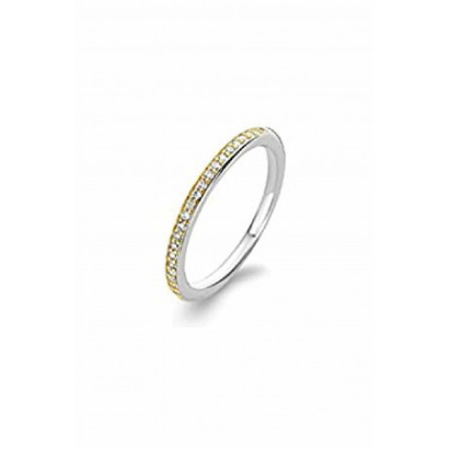 Anillo Ti sento plata plata chapada circon - 1923ZY/52