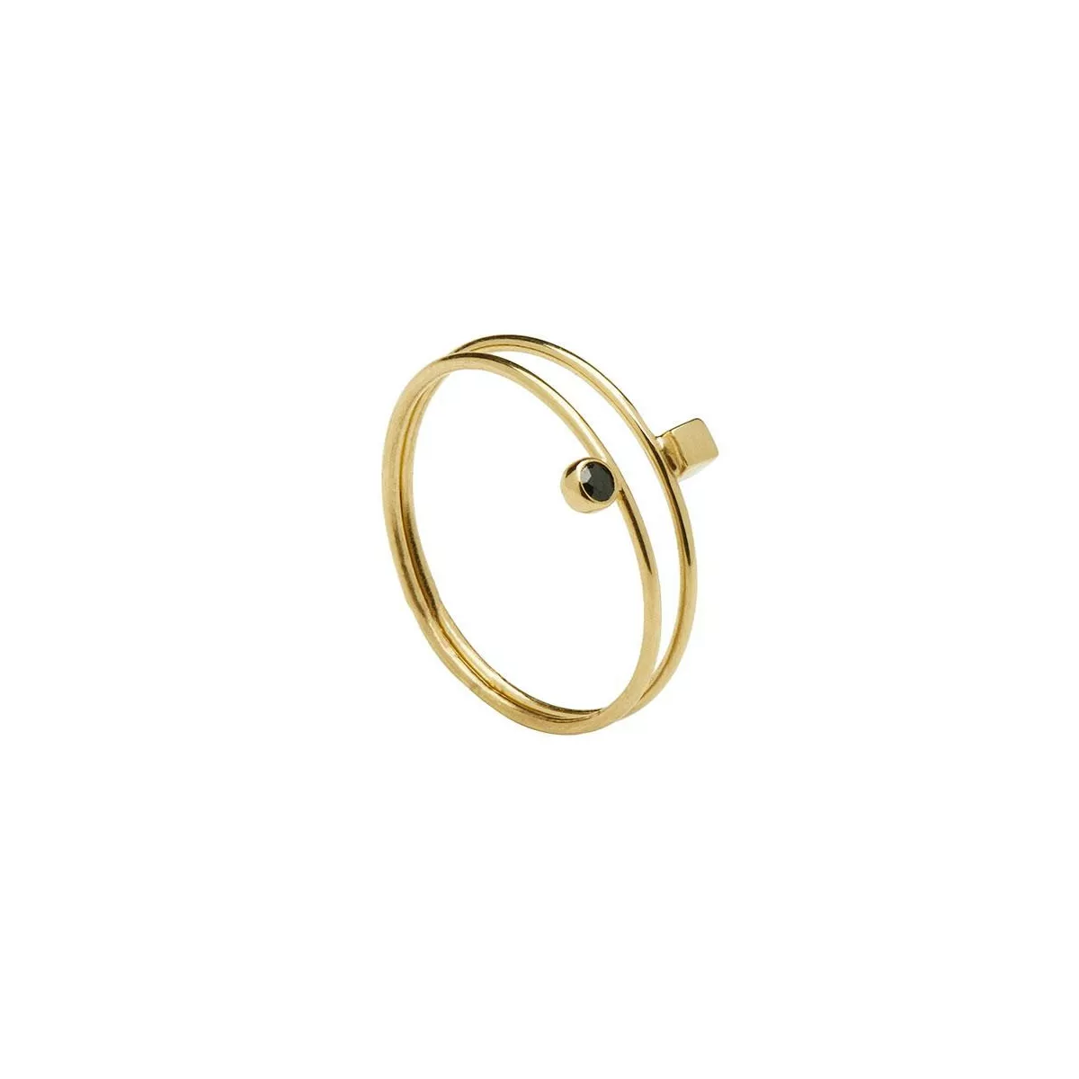 Anell Pdpaola Essentials Bob plata bany or 18k - AN01-058