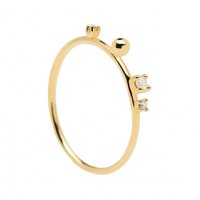 Anillo Pdpaola Lessentiel plata baño oro 18k - AN01-127