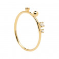 Anillo Pdpaola Lessentiel plata baño oro 18k - AN01-127