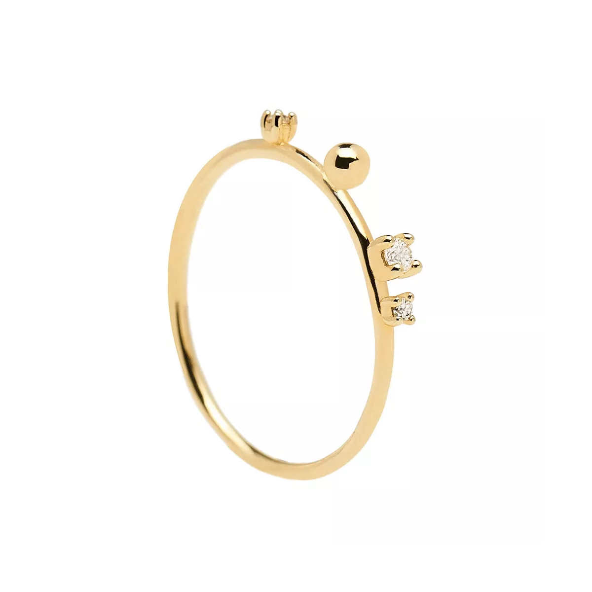 Anillo Pdpaola Lessentiel plata baño oro 18k - AN01-127