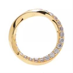 Anell Pdpaola Cavalier Lavender lis plata bany or 18k - AN01-197