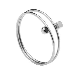 Anillo Pdpaola Essentials Bob plata - AN02-058