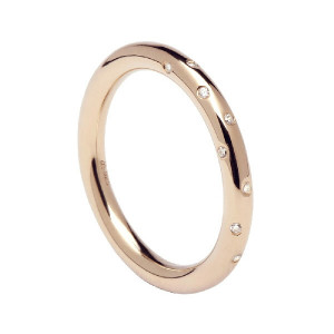 Anell Pdpaola City play Satelite plata bany or rosa 18k - AN03-107