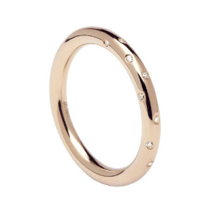 Anillo Pdpaola City play Satelite plata baño oro rosa 18k - AN03-107