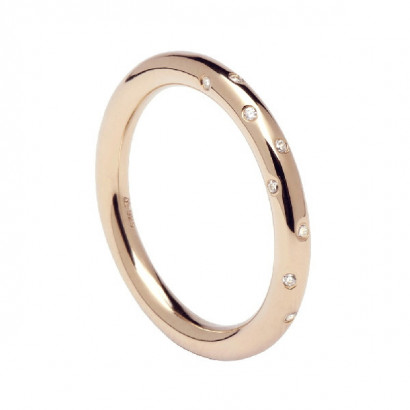 Anillo Pdpaola City play Satelite plata baño oro rosa 18k - AN03-107