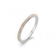 Anillo Ti sento plata plata rose circon - 1923ZR