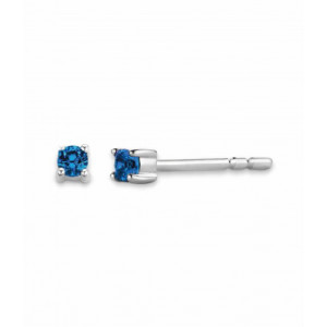 Pendientes Tisento plata dark blue - 7834DB