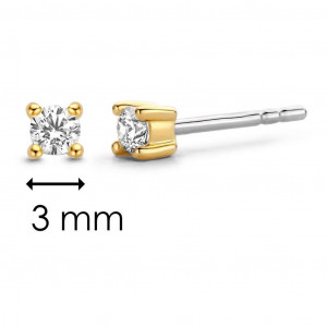 Pendientes Tisento plata circon - 7835ZY