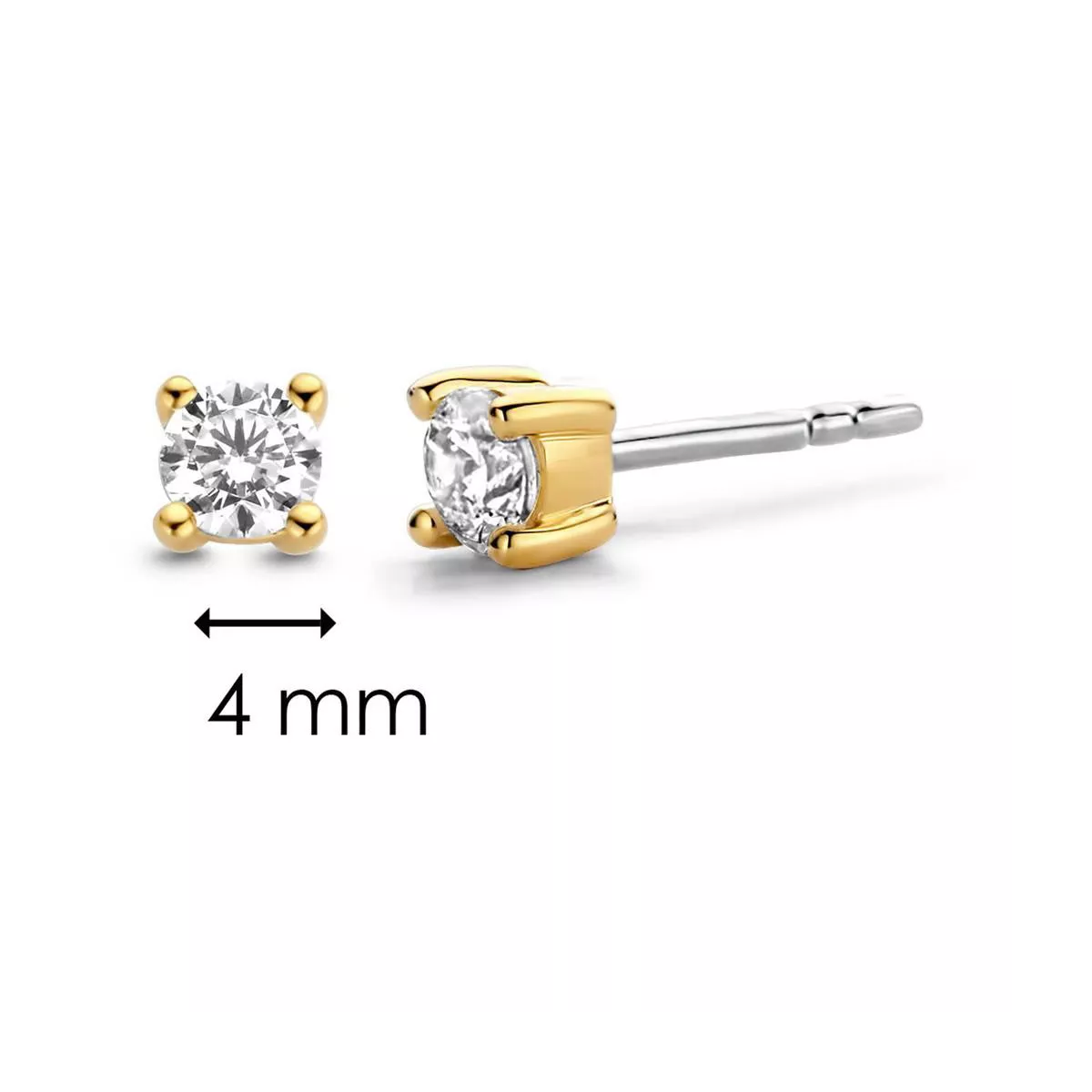 Pendientes Ti sento plata circon - 7836ZY