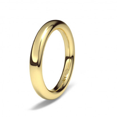 Aliança or groc 18k classics elipse - ELIPSE