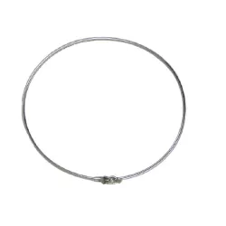 Pulsera oro blanco 18k 3.3gr tubo redondo 1.5mm