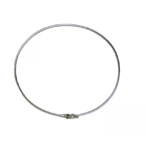 Pulsera oro blanco 18k 3.3gr tubo redondo 1.5mm