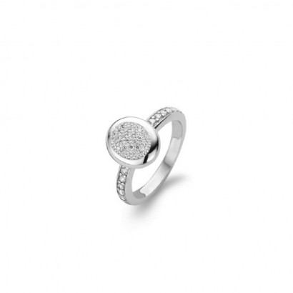 Anillo Ti sento plata y circon - 12006ZI