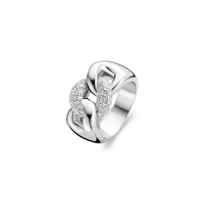 Anillo Ti sento plata pave - 1587ZI