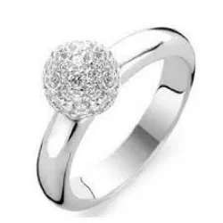 Anell Ti sento plata zircon - 1443ZI