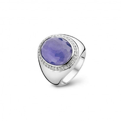 Anillo Ti sento plata cuarzo lila circon - 1760CL