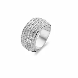 Anillo Ti sento plata circon pave - 1774ZI