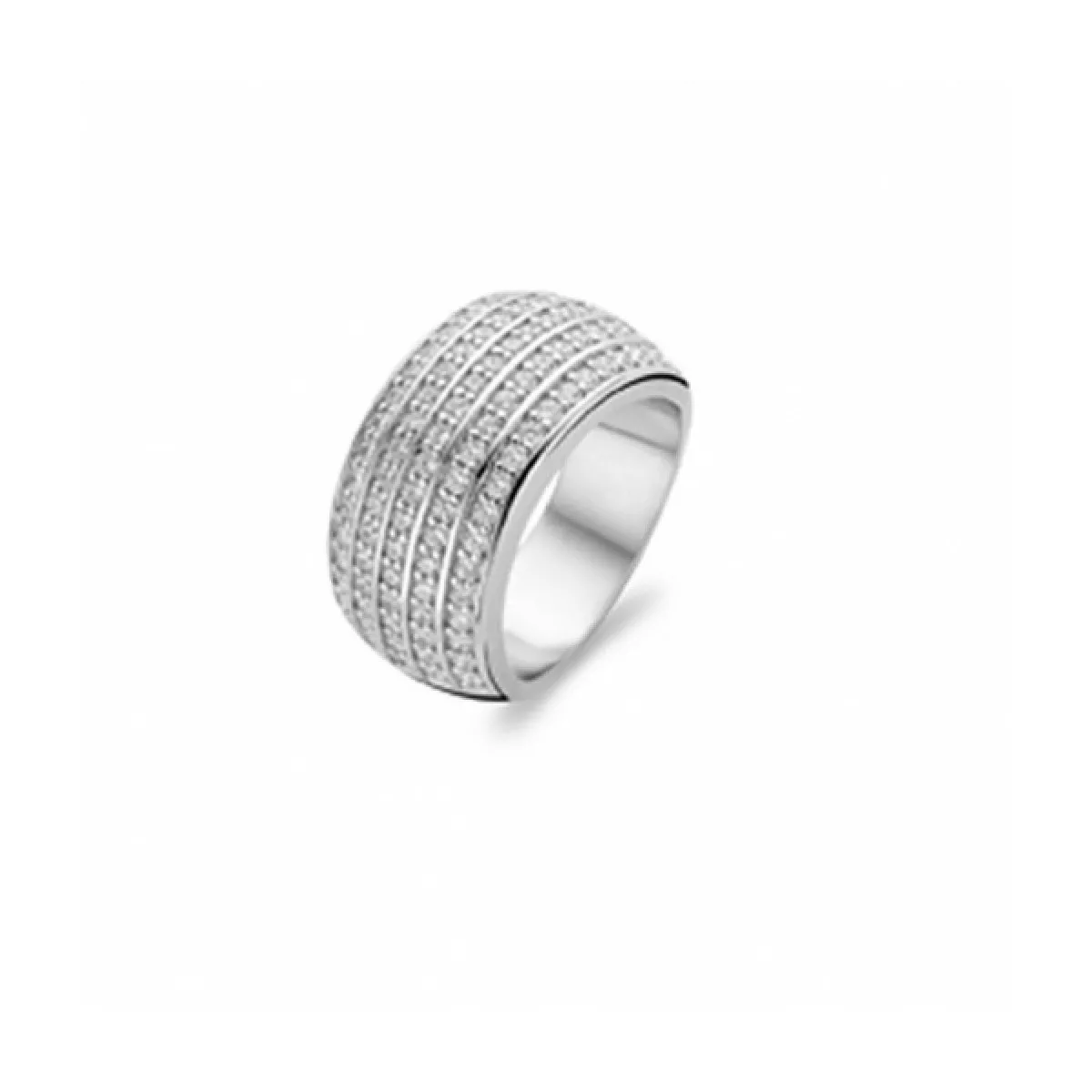 Anillo Ti sento plata circon pave - 1774ZI