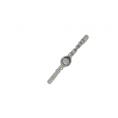 Anillo oro blanco 18klts brillantes 0.015k - FBR1166SB