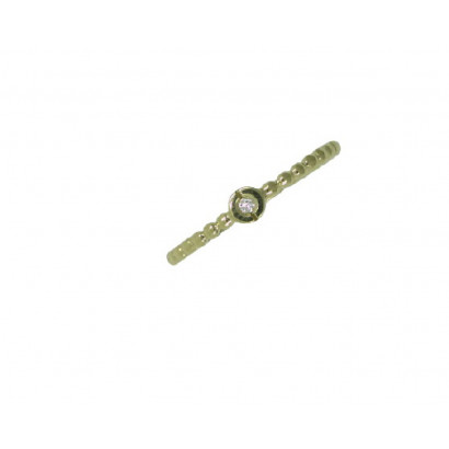 Anillo oro amarillo 18blts  brillante 0.015k - FBR1166SG