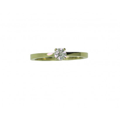 Anillo oro amarillo 18 kltes 1 brillante 0.25k - BR1708-7S-G
