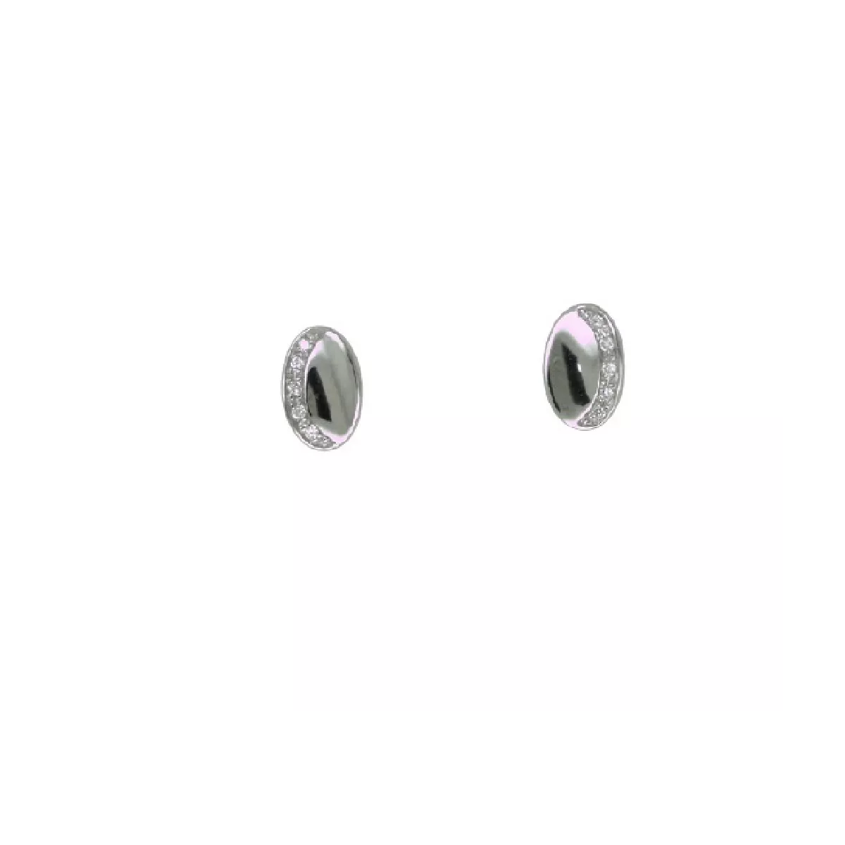 Pendientes oro blanco 18klts i brillantes 0.058k - 9848PDC