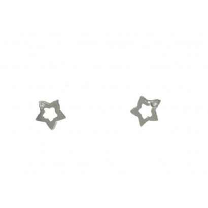 Arracades naixement or blanc 18klts brillants 0.010k - BB2206P