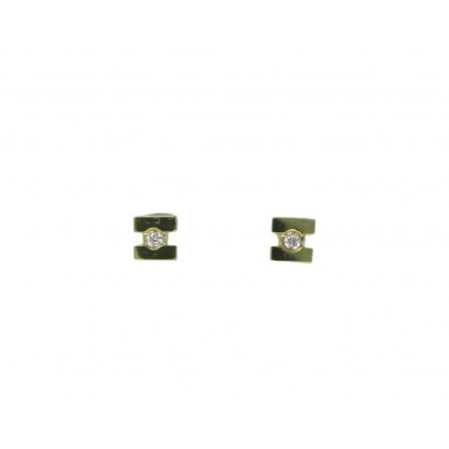 Arracades naixement or groc 18klts brillants 0.017k - GBB2028P