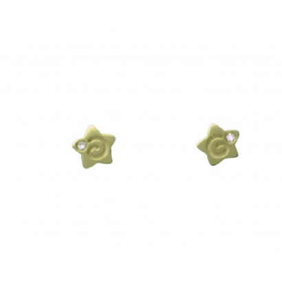 Arracades naixement or groc 18klts brillants 0.012k - BB1768P