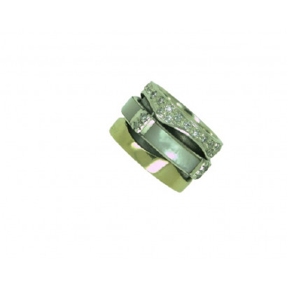 Anillo G.Styliano plata oro y madreperla - AR192