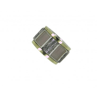 Anillo G.Styliano plata oro y cuarzo - AR229
