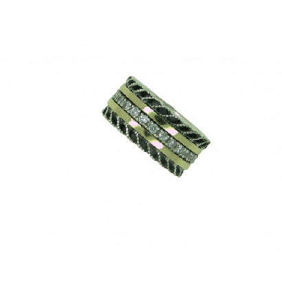 Anillo G.Styliano plata oro y circon
