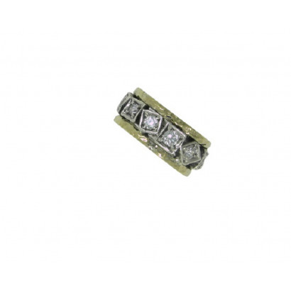 Anillo G.Styliano plata oro y circon - AR164