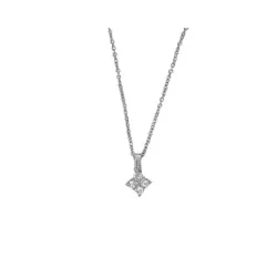 Colgante oro blanco y brillantes 0.20k - V-3261/CL