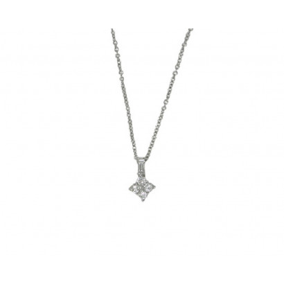 Penjoll or blanc i brillants 0.20k - V-3261/CL