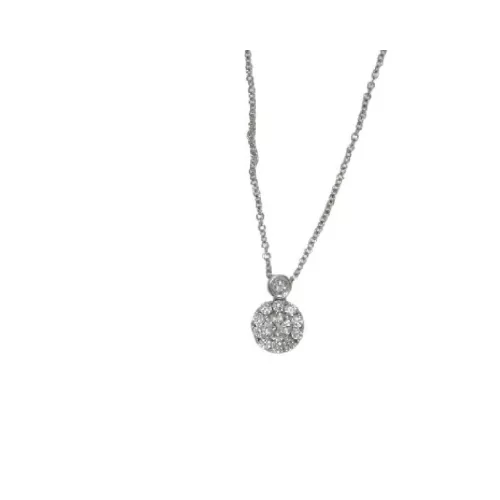 Colgante oro blanco y brillantes 0.35k - V-3326/CL