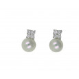 Arracades or blanc brillants 0.54k perles - V-3254/P/P/M Arracades or blanc brillants 0.54k perles - V-3254/P/P/M