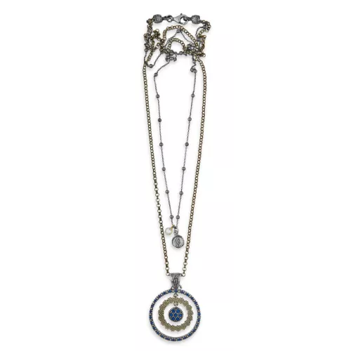 Colgante Platadepalo plata bronce circon  - CN11B