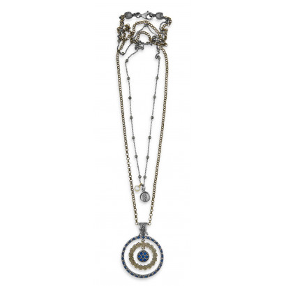 Penjoll Platadepalo plata bronze zircon - CN11B