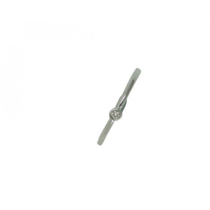 Anillo oro blanco brillantes 0.03k  - V-3247/SL/B