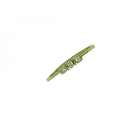 Anillo Bernat Rubí oro amarillo 3 brillantes - 01-001054