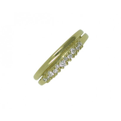 Anillo oro amarillo brillantes 0.21k - 715511