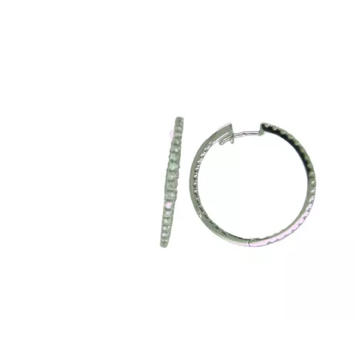 Pendientes oro blanco brillantes 0.87k - 430122