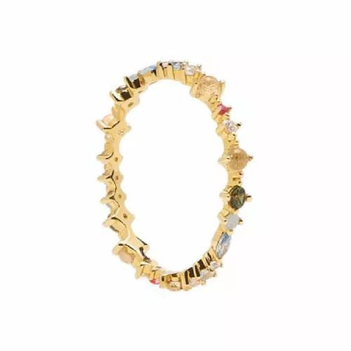 Anell Pdpaola Papillon plata xapada pedres color - AN01-191