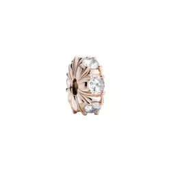 Clip Pandora plata rose zircon - 780046C01