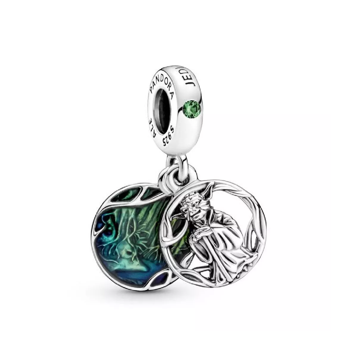 Charm Pandora Star Wars Yoda zircon verd - 799501C01