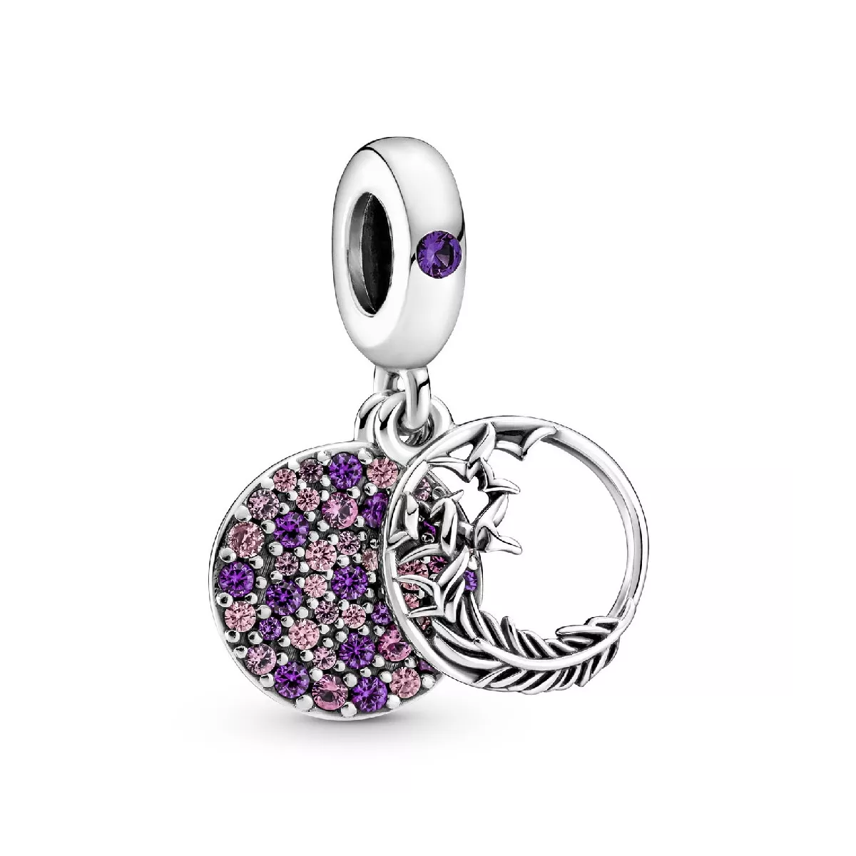 Charm Pandora plata zircon rosa lila - 799561C01